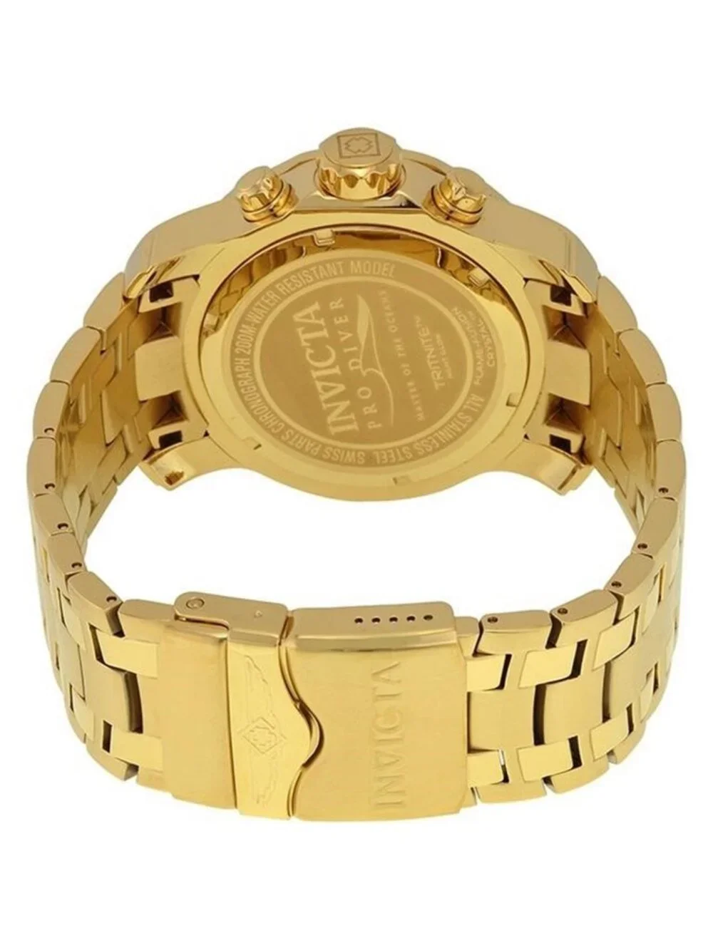 NWT Invicta Pro Diver Chronograph Green Dial 18kt Gold-plated Men's Watch